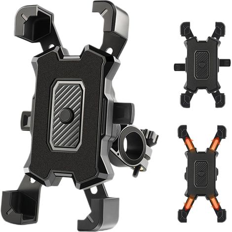 Support de téléphone pour Guidon de vélo,Support de téléphone de vélo - de de Rotatif,Clip de Portable pour Moto, Pince de Peu encombrante pour la (1/5)