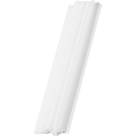 [JAMAIS UTILISÉ]50 tiges de soudure en plastique PP, tiges plates en polypropylène basse densité pour pare-chocs de voiture, tuyaux en plastique, déflecteurs de voiture (25 cm / 9,84 po) (1/2)