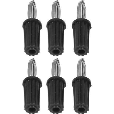 100 Pièces Connecteurs Banane 4mm ABS Nickelés Haute Conductivité pour Câbles Électriques Noirs (1/5)