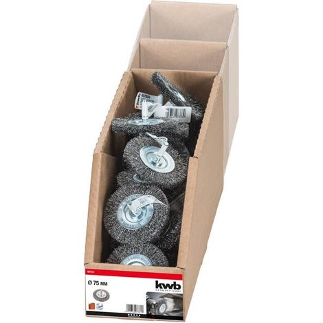 kwb Brosses à disques, fil d'acier HSS ondulé, pour une utilisation avec les perceuses et les visseuses sans fil 607333 1 pc(s) D228772