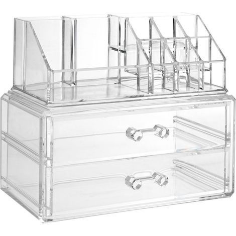 Premier Housewares 9 Compartment Cosmetics PS Organiser with 2 Drawers (1/5)