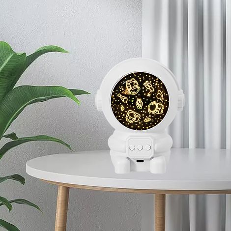 Veilleuse étoilée rechargeable avec projecteur spatial astronaute pour anniversaires et Saint-Valentin (1/5)