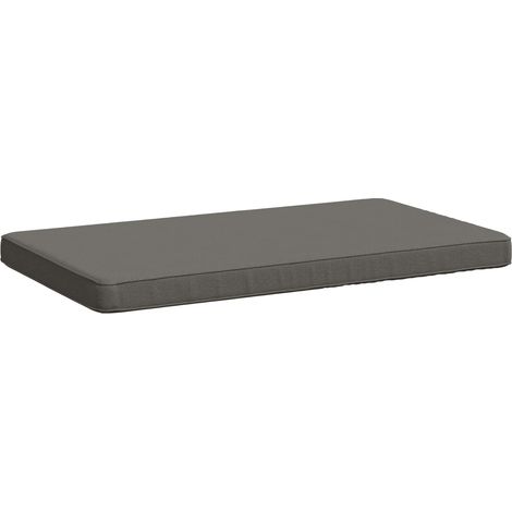 Cojín para banco de 1 pieza VUGHT 100% Poliéster Gris vidaXL (1/5)