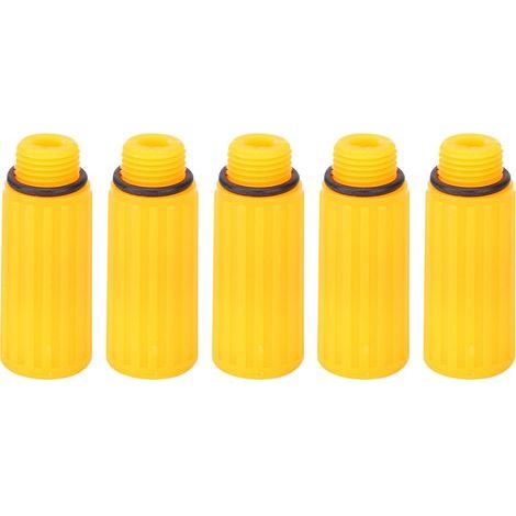 Yellow ventilation cap for breathing rod, 15.5mm, 5 pieces, for air compressor pump (1/4)