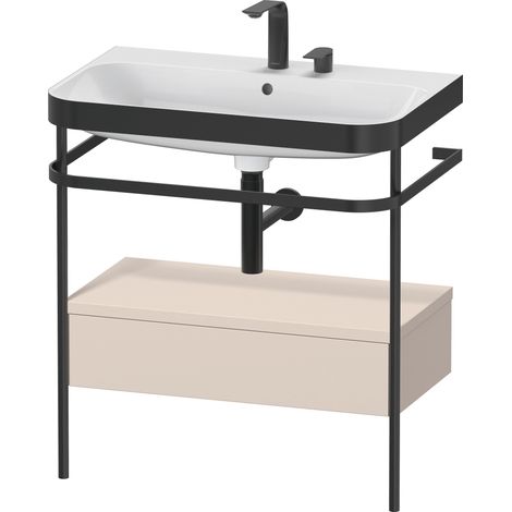 Set Duravit Happy D.2 Plus con consola metálica y cajón,