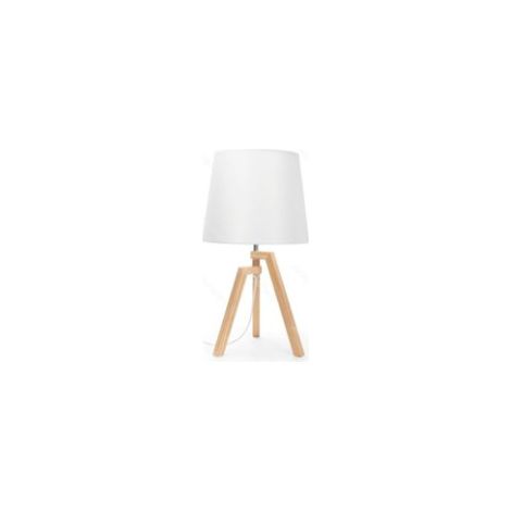 Lampe de table trépied en bois de style nordique, culot E27, décoration pour chambre et salon (ampoule non incluse)