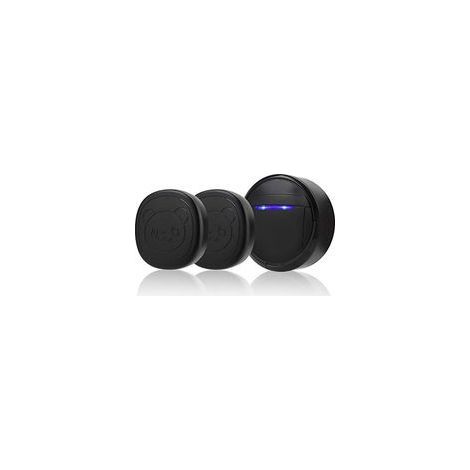 Contient 2 émetteurs et 1 RécepteurBouton de Sonnette Tactile étanche Sans Fil, Sonnette d'interphone pour Animaux de Compagnie, Interphone Extérieur pour L'appelant (1/5)