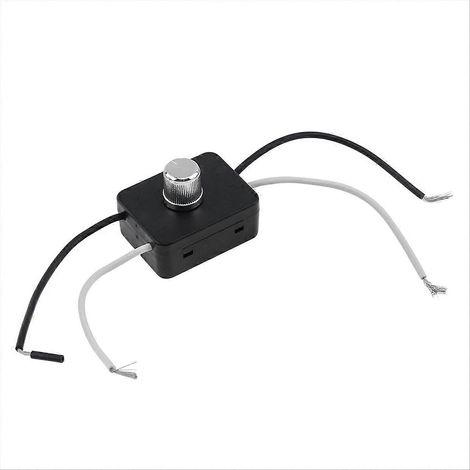 Variateur encastrable avec variateur rotatif, kit combo 120V pour plafonnier, gradateur à bouton rotatif, interrupteur à intensité variable, boîtier de montage inclus, commande d'éclairage mural, 120 (1/5)