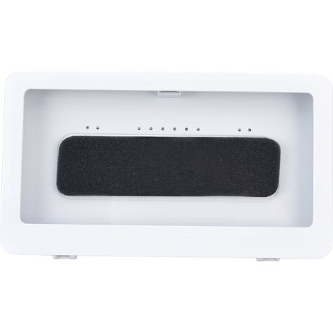 Coque de téléphone portable étanche et antibuée pour salle de bain, support tactile pour téléphone de douche et cuisine, blanche (1/5)
