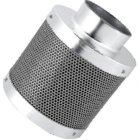 Filtre à charbon actif en acier inoxydable pour culture intérieure, filtre à charbon actif pour air, filtre anti-odeurs, filtres à charbon hydroponiques (1/5)