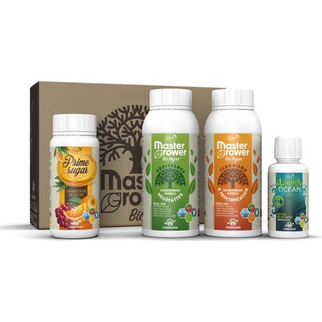 Engrais - 500ml x2 - 250ml x1 - 100ml x1 - Starter Pack Hydropassion - Master Grower (1/2)