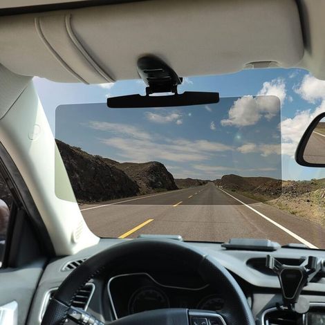 Rallonge Pare Soleil Voiture, Prolongateur de Pare-Soleil de Voiture Extension Pare Soleil Voiture Ajustable Protection Contre L'éblouissement, pour Toutes Les Voitures,Vans et Camions