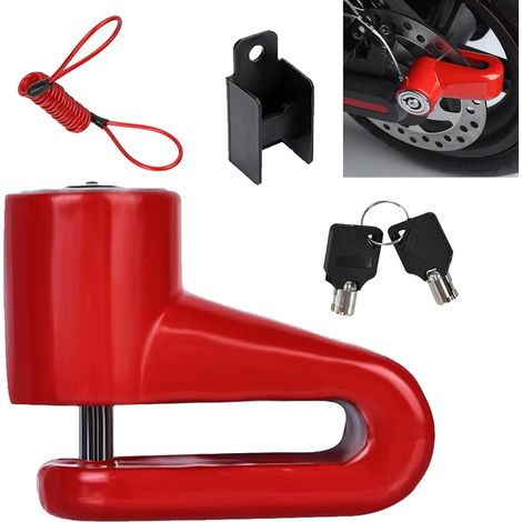Verrouillage de Frein à Disque,Antivol de Disque d'Alarme de Moto,Verrouillage de Frein à Disque de Sécurité,Bloque Disque,Antivol Disque De Frein Verrouillage Cadenas,Antivol Bloque Disque (1/5)
