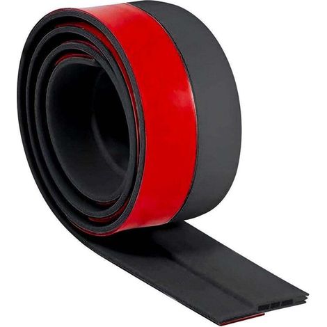 Joint d'étanchéité de porte 1 m, coupe-froid, insonorisant, isolant thermique, auto-adhésif, noir (1/5)