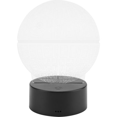 Nachttischlampe mit Planetenmuster, ABS-Sockel, Berührungsschalter, schwarz, ohne Fernbedienung, dekoratives Nachtlicht fürs Schlafzimmer. (1/5)