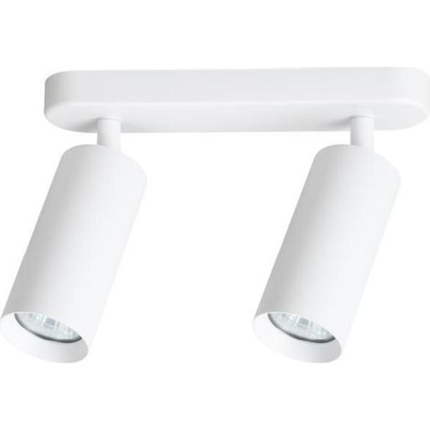 Spot Mica Blanc - GU10 - Pour Intérieur Moderne - 2 Pièces (1/5)