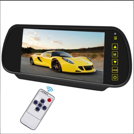 7 Pouces TFT LCD Moniteur de Voiture Rétroviseur Caméra de Recul Moniteur de Voiture