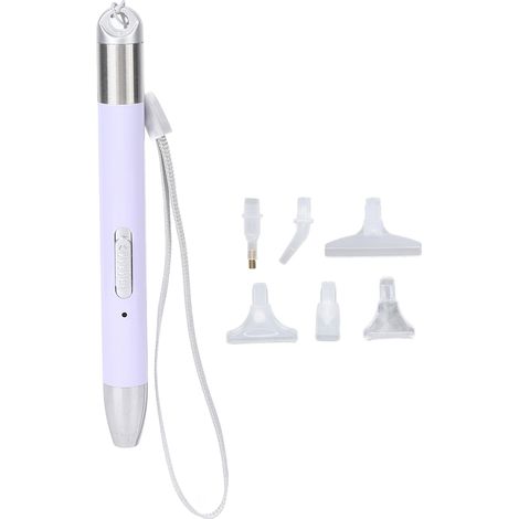 Kit de stylo perceuse pour peinture diamant avec 6 têtes de rechange, outil lumineux pour art des ongles et bricolage créatif (1/5)