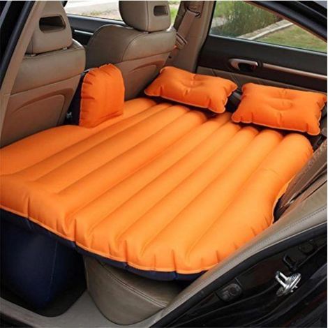 MATERASSO GONFIABILE LETTO AIRBED PER AUTO SEDILE POSTERIORE MACCHINA CON POMPA