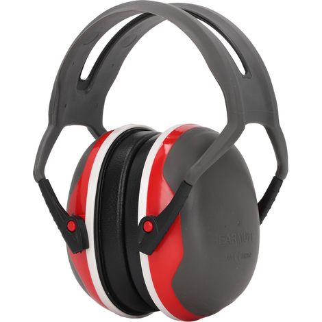 Cache-oreilles antibruit léger, confortable, réglable et fiable pour bébé, idéal pour dormir et étudier (rouge). (1/5)