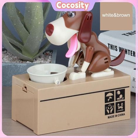 Tirelire - COCOSITY - Chiot - Mangeur automatique de pièces - Plastique ABS - Pour enfant (1/5)