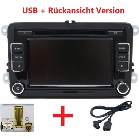 CHIGOODS VW Autoradio RCD510 + USB Kabel + RVC für Golf Touran Passat Polo Caddy CC Jetta