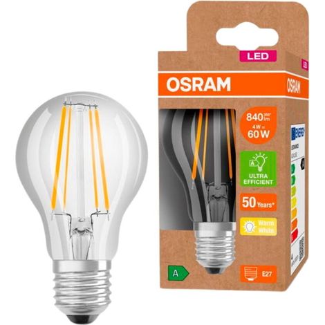 OSRAM HOMELIGHTING 4099854009976 LED EEK A (A - G) E27 Glühlampenform 4 W = 60 W Warmweiß (Ø x H) 60 (1/5)
