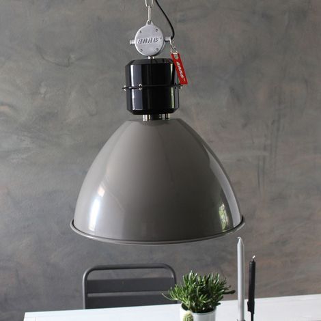 Sienna Fresh Dome Pendel-Deckenleuchten Industriegrau, Schwarz glänzend, Metall (1/5)