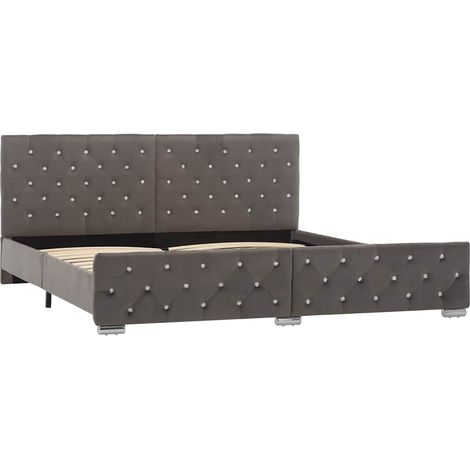 Maison Exclusive - Giroletto Grigio in Velluto 180x200 cm (1/5)