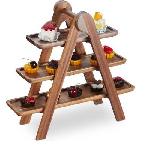 Etagere in legno su 3 piani (1/5)