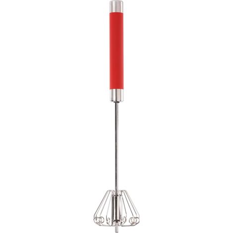 Lot de 3 Semi-Automatiques à Pression(10, 12, 14 pouces), Batteur Manuel, Fouet en Acier Inoxydable, Faciles à Nettoyer pour Fouettage, Mélange, Pâtisserie, Cuisine, Famille (Bleu, Rouge, Vert) (1/5)