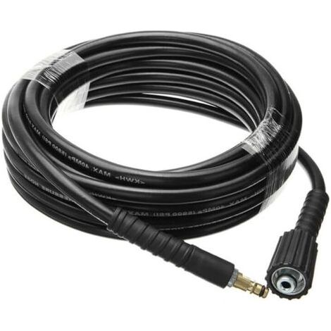 Tuyau de nettoyeur haute pression 6 m – Connecteur M22 (14 mm) – Compatible Karcher K2 à K7 – Résistance à l'huile et aux températures élevées - mm-14