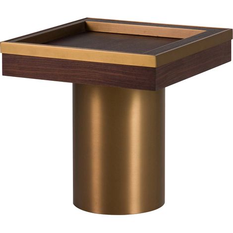 Beistelltisch aus MDF-Edelstahl. Noblesse 50 x 50 x 50 cm (1/5)