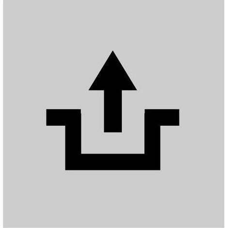 Étiquette à encliqueter transparente déverrouiller le symbole EATON 52LQ18