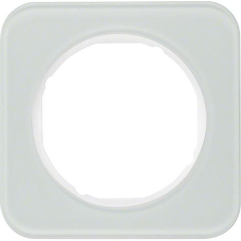 Berker Rahmen Glas/pows 1fach, rund 10112109 (1/5)