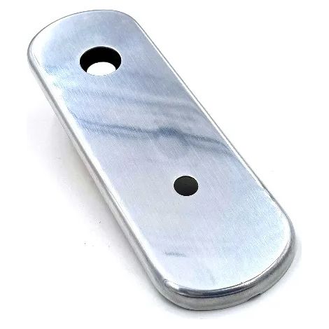 PLACCA GPB CON FORO D.10 X CILINDRO C-POMOLO INT.85 CROMO LUCIDO (1/3)