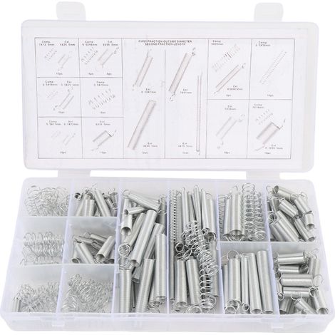 Kit de 200 Ressorts de Traction Toivize Métal Zingué Résistant à la Corrosion pour Réparations Auto et Bricolage (1/5)