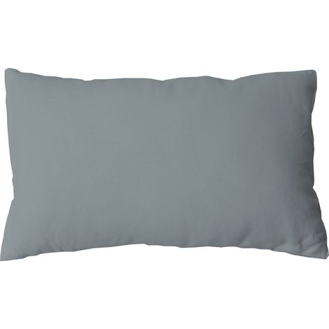 Coussin 30 x 50 cm LOLA 100% coton coloris GRIS