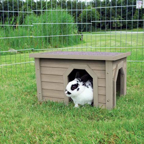 Trixie Außenhaus Grau-Grün für Kleine Tiere