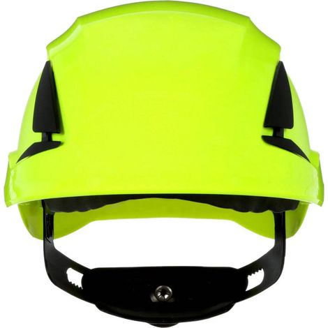 [NEUWERTIG] B-Ware 3 M Schutzhelm Helm Kopfschutz Secure Fit Neongrün Belüftet Uv Sensor En 397