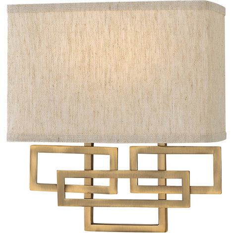 Elstead Lanza - Applique murale d'intérieur à 2 ampoules, bronze brossé, E14 (1/5)