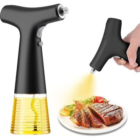 Spray per olio da cucina, flacone spray elettrico, spruzzatore per olio d'oliva per cucinare insalate, annaffiatoio elettrico da 240 ml (1/5)