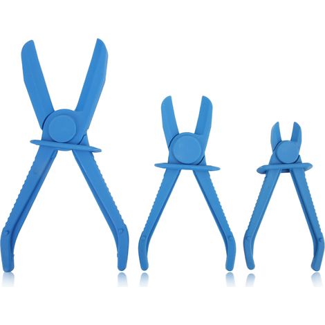 Lot de 3 Pinces à Pincer Tuyaux - ABS Résistant - Universel Compact pour Frein Carburant Chauffage Auto Bricolage (1/5)