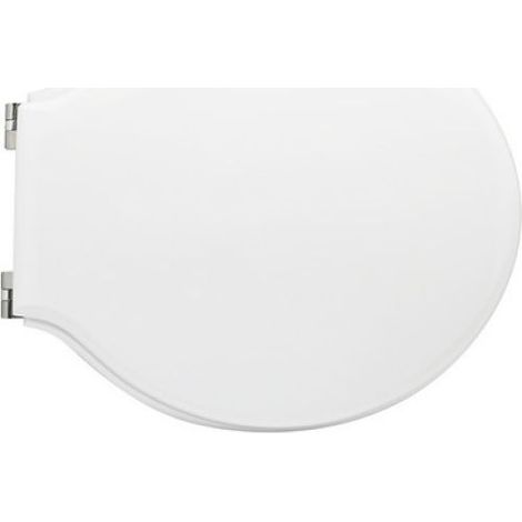 SEDILE WC PER GLOBO VASO BOWL 50 FORMA 2 Bianco - Cerniere C espansione