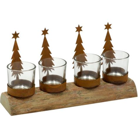 PORTA CANDELE ALBERO NATALIZIO