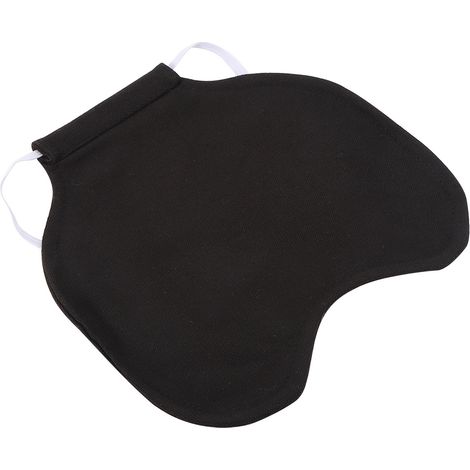 Protection anti-plumes pour animaux de compagnie, protège-ailes arrière, tablier de selle double (20 x 19,5 cm), noir (1/5)