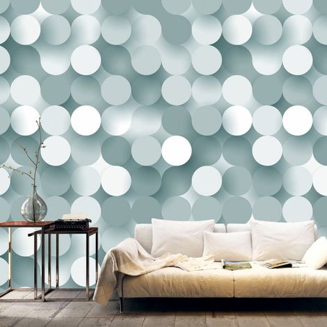 Papier peint dans le filet de gris - 150 x 105 cm (1/4)