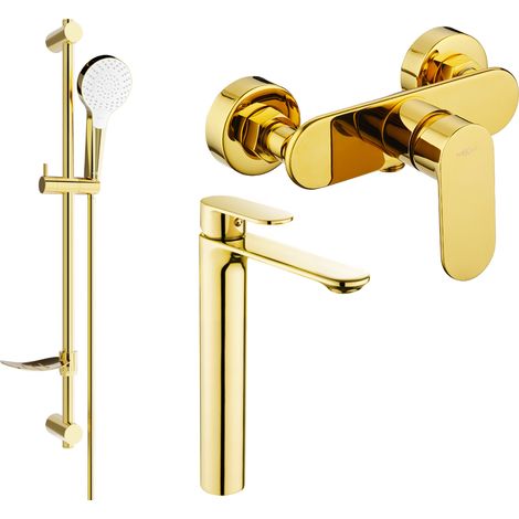 Mexen Milo DF05 Duschset, gold - 71314DF05-50 (1/4)