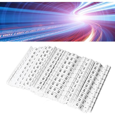 100 étiquettes de marquage pour bornier UK10N, plaque d'identification vierge ZB10 (1/5)