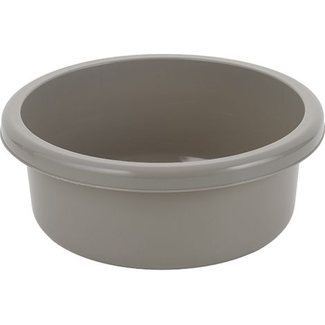 Runde Kunststoffschüssel, 26 cm, 4 l, hellgrau - BEN
